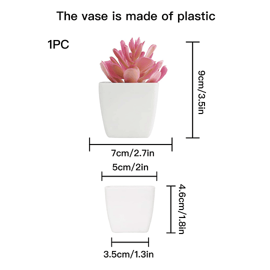 1 peça de Suculenta em Vaso Artificial