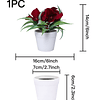 1 peça de hortênsia artificial em vaso