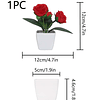1peça Vaso de planta artificial