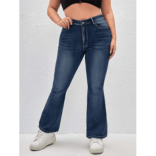 Mais Calça jeans flare Cintura alta