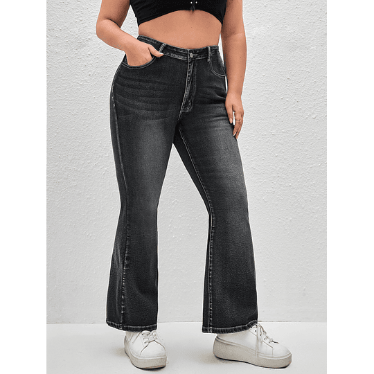 Mais Calça jeans flare Cintura alta