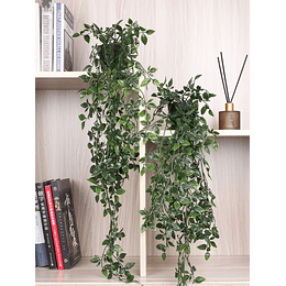 1 unidade de vasos de plantas artificiais de 31,5 polegadas, guirlanda de folhas verdes falsas para decoração de casamento no jardim