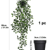 1 unidade de vasos de plantas artificiais de 31,5 polegadas, guirlanda de folhas verdes falsas para decoração de casamento no jardim