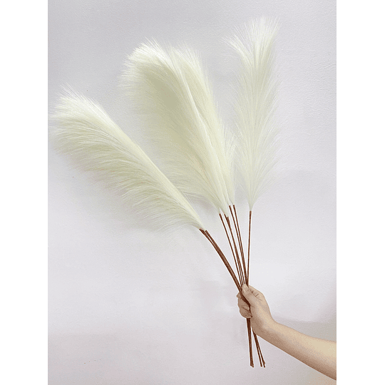 3peças Buquê de grama artificial de pampas, festa de casamento de férias decoração de casa simulação de planta diy flor falsa junco boho