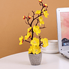 1peça Decorações artificial flor de pêssego com artificial em vaso mola floral plantar para & exterior