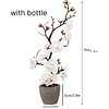 1peça Decorações artificial flor de pêssego com artificial em vaso mola floral plantar para & exterior