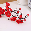 1peça Decorações artificial flor de pêssego com artificial em vaso mola floral plantar para & exterior