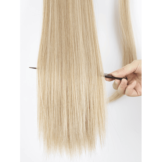 Aplique de cabelo Natural Comprido Direto Rabo de cavalo Sintético