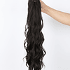 Aplique de cabelo comprido onda corporal rabo de cavalo sintético com garra