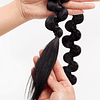 2 peças Aplique de cabelo comprido trançado rabo de cavalo sintético