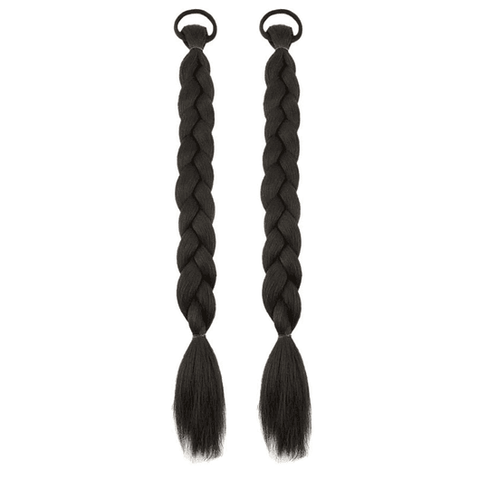 2peças Tranças sintéticas de cabelo Médio