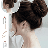 Penteado Curto Encaracolado Sintético