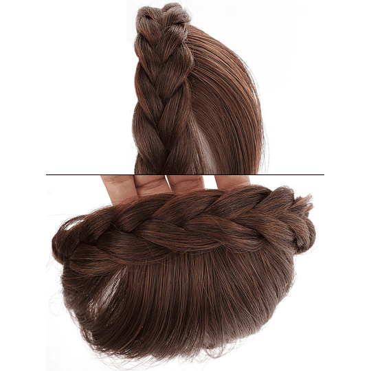 Curto Direto Sintético Cabelo Franja Com Aro de cabelo