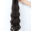 Aplique de cabelo Comprido Onda corporal Rabo de cavalo Sintético Com Garra