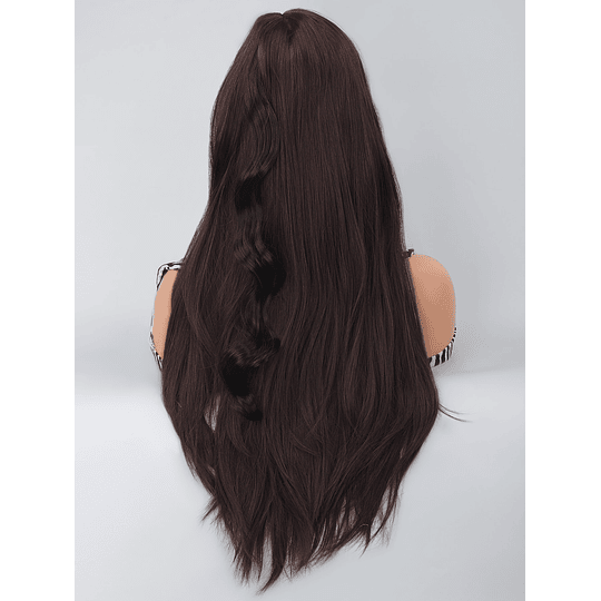 Aplique de cabelo médio encaracolado sintético