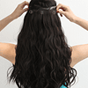 Pacote de 3 extensões de cabelo sintético para cabelos longos e encaracolados