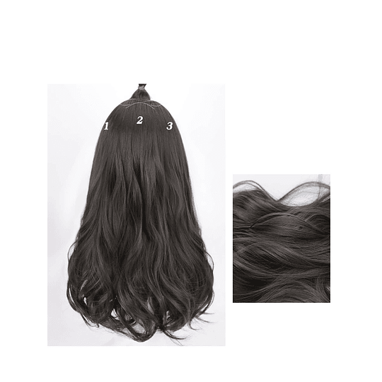 Pacote de 3 extensões de cabelo sintético para cabelos longos e encaracolados