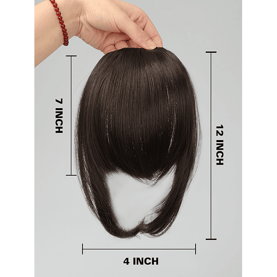 Franja natural curto direto sintético cabelo