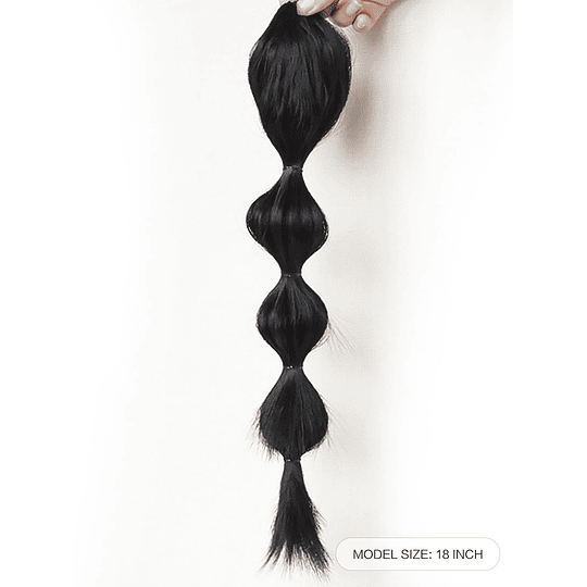 Aplique de cabelo Natural Comprido Trançado Sintético Rabo de cavalo