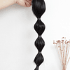 Aplique de cabelo Natural Comprido Trançado Sintético Rabo de cavalo