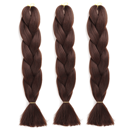 3 peças trança de cabelo sintético longo