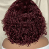 Peruca de cabelo humano curto onda de água