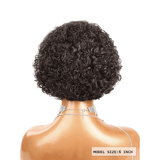 150% peruca de cabelo humano de ondas profundas curtas