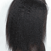 13*6*1 Renda Frente Peruca de cabelo humano Curto afro Yaki Direto