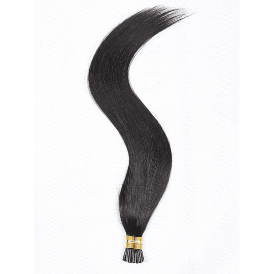 50 extensões de cabelo humano longo e reto
