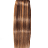 8 peças de extensão de cabelo humano de clipe longo e reto