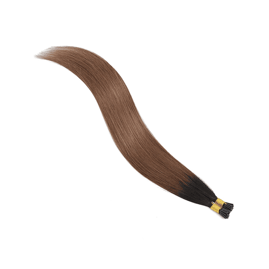 50 extensões de cabelo humano longo e liso