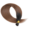 50 extensões de cabelo humano longo e liso