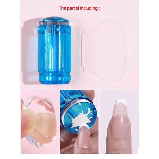 Kit de raspador diy para estampagem de esmalte de silicone para unhas artísticas, ferramenta de manicure com raspador