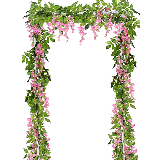 200cm Falsa hera glicínia flores planta artificial guirlanda de videira para decoração de quarto jardim arco de casamento decoração floral chá de bebê