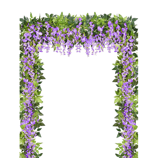 200cm Falsa hera glicínia flores planta artificial guirlanda de videira para decoração de quarto jardim arco de casamento decoração floral chá de bebê