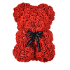 1peça Rosa artificial em forma de urso com decoração em arco, urso rosa com flores de espuma artificial urso feito de rosas para dia dos namorados, dia das mães, aniversário, prese...