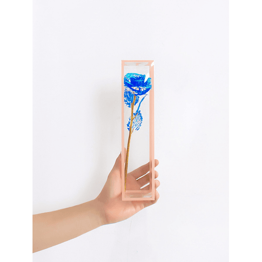 1peça Flor artificial & 1peça claro Caixa