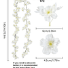 1 peça de videira de flores artificiais