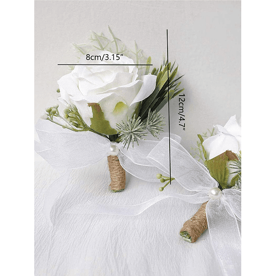 1 peça flor artificial do noivo