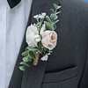 Boutonnière Pérola falsa & Decoração de flores