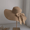 Chapéu de palha decoração de arco