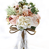 Ramo de casamento de estilo vintage rural artificial, várias flores sedosas, ramo de noiva, dama de honor, decoração de casamento