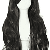 28 polegadas/70 cm peruca peruca comprida feminina (castanho)