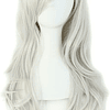 28 polegadas/70 cm peruca peruca comprida feminina (castanho)