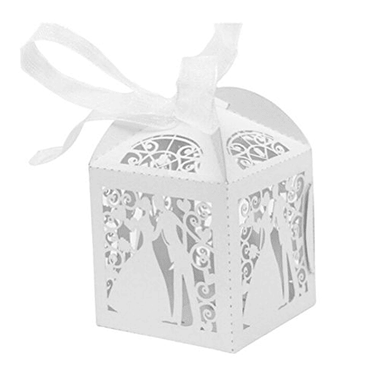 50 x caixas de presente papel branco para casamento favorece doces bombons doces confetti, decorações para casamento noivado aniversário festa casamento banquete casamento os noivo...