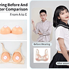 Conjunto Sutiã e mamas de silicone prótese copa completo padrão de renda sutiãs alças ajustáveis 