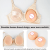 Conjunto Sutiã e mamas de silicone prótese copa completo padrão de renda sutiãs alças ajustáveis 