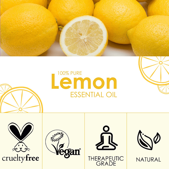 Óleo essencial de limão 120 ml, óleos essenciais 100% puro e natural para humidificador, óleos essenciais naturais óleo perfumado de limão, presentes originais para mulher