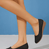 Sapatos mulher de cunha de quadra ponta do pé cunha glitter para exterior