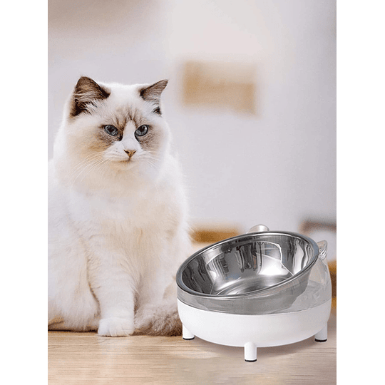 1peça Tigela para animais de estimação Design de orelha de gato